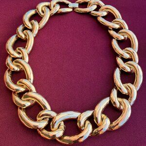 Vintage Curb Statement Necklace